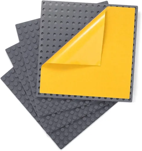Miniatura 9 de MIMAX Placas base autoadhesivas compatibles con DUPLO, placa base para despegar y pegar para mesa de juego o pared de bricolaje, paquete de 4