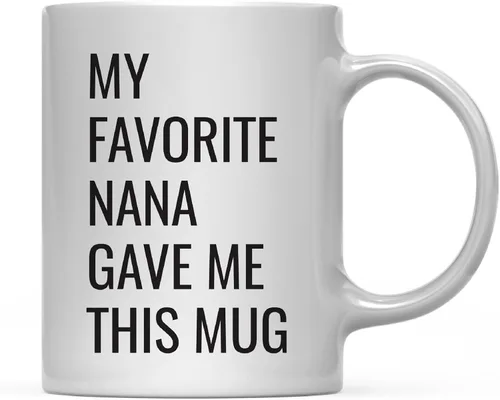 Miniatura 50 de Andaz Press Taza de café divertida de 11 onzas, regalo de broma, My Favorite Aunt Gave Me This Cup, 1 paquete, sobrino sobrino, cumpleaños, Navidad