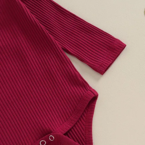 Miniatura 5 de Kuriozud Conjunto de pantalones acampanados para bebé recién nacida, con volantes, lindo conjunto de pantalones acampanados con diadema y ramitas