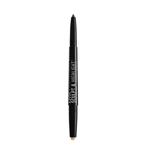 Miniatura 2 de NYX PROFESSIONAL MAKEUP Esculpir y resaltar el contorno de cejas, lápiz de cejas, negro dorado Melocotón dorado negro