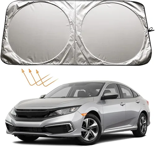 XHRING Parasol para parabrisas para Honda Civic 2022 2023 2024 2025 2026 Accord 2018-2025 Sedan Hatchback Si Sedan LX EX EXL Sport Hybrid Touring