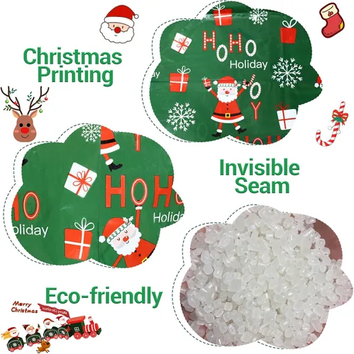 Miniatura 7 de ROSAUI Bolsas grandes de regalo de Navidad y tarjetas de regalo de Navidad, 3 bolsas de regalo de Navidad (44.09 x 35.43 pulgadas), bolsa de regalo