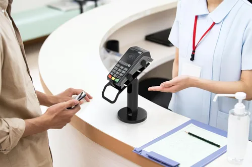 Miniatura 3 de CTA Digital Soporte universal para lector de tarjetas de crédito, soporte de terminal de lector para estaciones POS Verifone, Ingenico y Pax