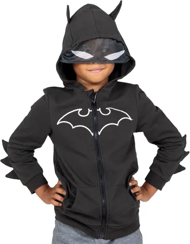 Miniatura 3 de DC Comics Justice League Batman - Sudadera con capucha para niños pequeños a grandes, Metálico