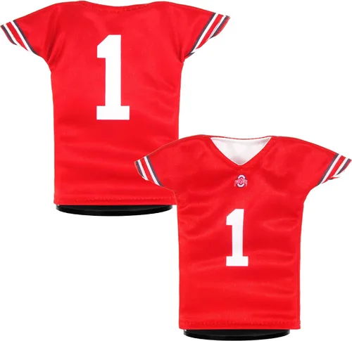 Miniatura 11 de Officially Licensed Miniature Sports Jersey Stand & Mini Hanger Included, Sports Fan Gift, Wine Bottle Sleeve, Holiday Ornament