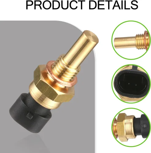 Miniatura 4 de Sensor de temperatura del agua del motor de automóvil, sensor de temperatura de enfriamiento, piezas de repuesto para sensor de contacto sensible