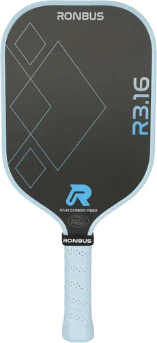 Miniatura 10 de Ronbus R1.16/R2.16/R3.16 Fibra de carbono Toray T700 en bruto, pala de pickleball con núcleo de nido de abeja de polipropileno de 16 mm R3.16W