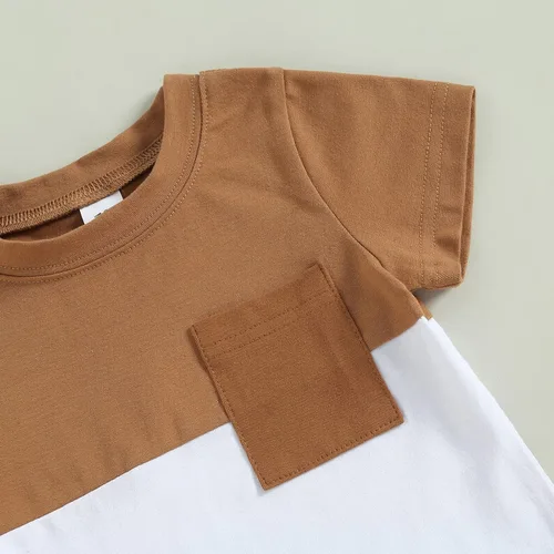 Miniatura 19 de Conjunto de camiseta de manga corta para bebé niño y niña, camiseta de manga corta, pantalones cortos casuales, ropa para recién nacidos, 6, 12, 18