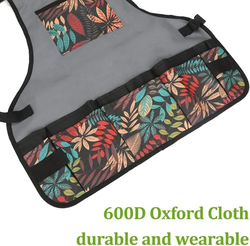 Miniatura 3 de Garden Apron Oxford Cloth Work Apron With Pockets Adjustable Heavy Duty Tool Apron for Men & Women