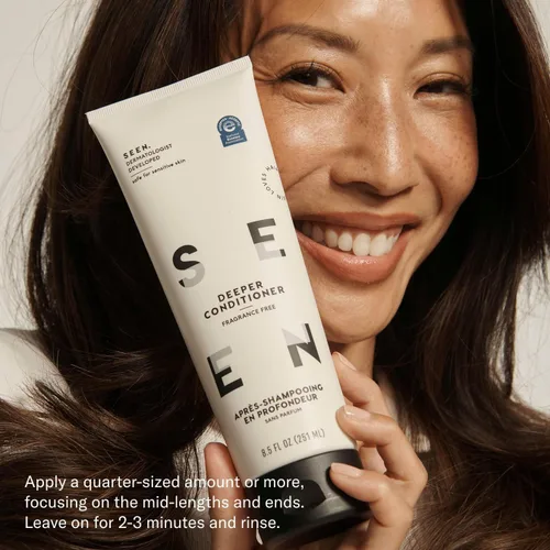 Miniatura 6 de SEEN Paquete de champú y acondicionador más profundo, sin fragancia, juego de cuidado del cabello no comedogénico, desarrollado por dermatólogos
