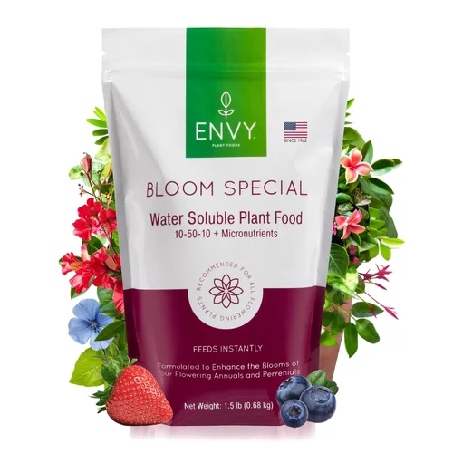 Miniatura 10 de ENVY Bloom Special Professional Grade (10-50-10) Alimento vegetal soluble en agua, promueve flores más grandes y hermosas (3.0 libras)