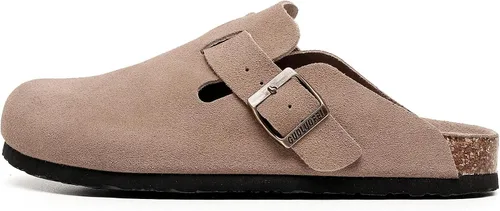 Miniatura 4 de Zuecos para mujer, Zuecos para mujer - Mules de casa con soporte de arco y hebilla ajustable