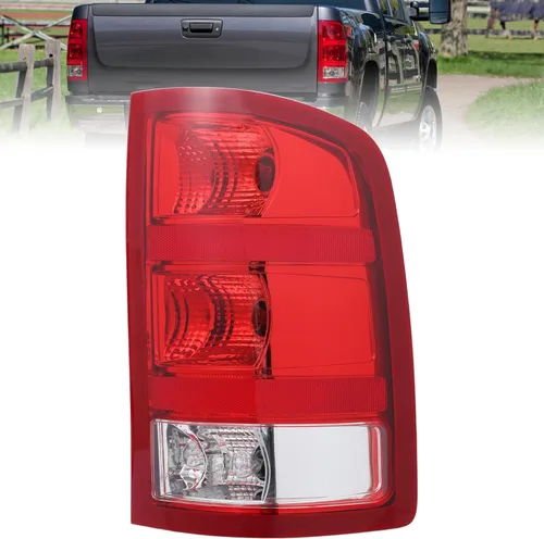 Boine Luz Trasera del Lado Derecho del Pasajero Compatible con 2007-2013 GMC Sierra 1500 2500HD 3500HD Carcasa de Luz Trasera - Bombilla Incluida