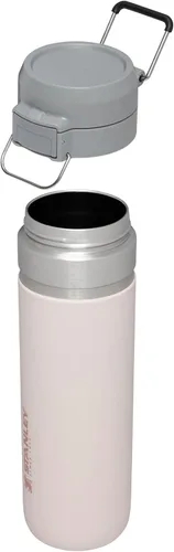 Miniatura 3 de Stanley Quick Flip GO - Botella de agua de 24 onzas Tapa con botón pulsador A prueba de fugas y empacable para viajes y deportes Acero