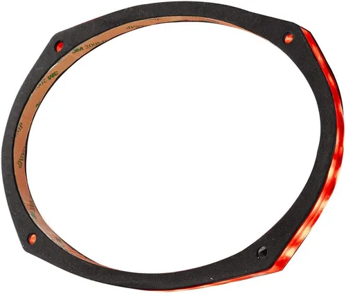 DS18 LRING69 Anillo de Parrilla para Altavoz - Se Ajusta a Altavoces de 6X9 Pulgadas, Iluminación LED RGB, Anillo de Acrílico, Sello Hermético para
