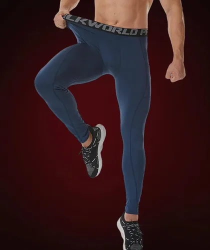 Miniatura 49 de SILKWORLD Paquete de 1 a 3 pantalones de compresión para hombre, con bolsillos, leggings de gimnasio y secado fresco