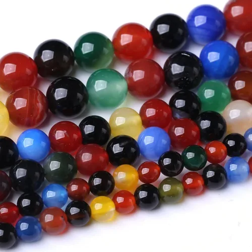 Miniatura 22 de 36 PIEZAS Cuentas de Malaquita Roja de 10 MM, Cuentas Redondas Sueltas de Gema Natural para Hacer Joyería 38 cm