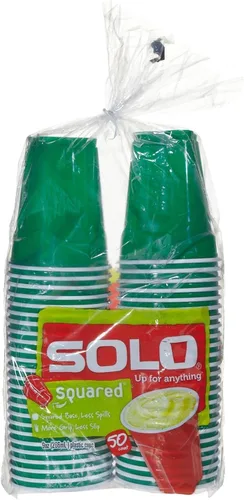 Miniatura 2 de Solo Vasos de plástico para fiestas, color rojo - 9 oz - 50