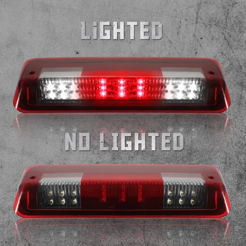 Miniatura 6 de 3ª luz de freno de montaje alto compatible con Ford F150 2004 2005 2006 2007 2008, Ford Explorer Sport Trac 07-10, Lincoln Mark LT 06-08 Lincoln Rojo