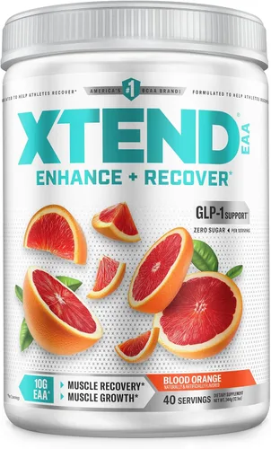 Xtend - Polvo EAA + BCAA para recuperación muscular y crecimiento muscular magro, 9 aminoácidos esenciales para entrenamiento intra o recuperación