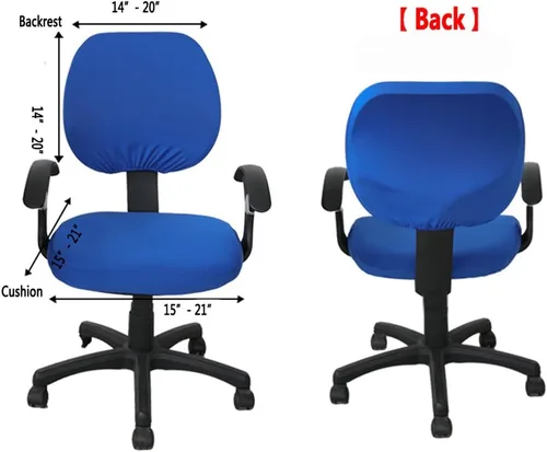 Miniatura 5 de Melaluxe Funda para silla de oficina de computadora, funda universal protectora y elástica para silla giratoria elástica Totam