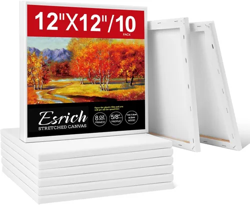 Miniatura 19 de Paquete de 30 lienzos para pintar de 4 x 4 pulgadas, 5 x 7 pulgadas, 8 x 10 pulgadas, 9 x 12 pulgadas, 11 x 14 pulgadas, 12 x 16 pulgadas, lienzo