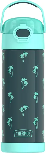 Miniatura 46 de THERMOS FUNTAINER Botella de acero inoxidable con aislamiento al vacío de 16 onzas con tapa ancha de canalón, Rosa Neón