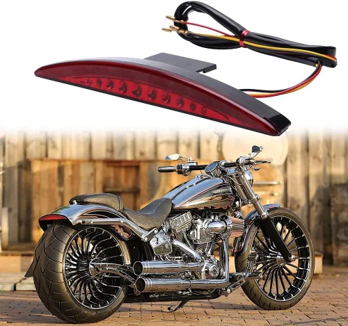 Miniatura 10 de DREAMIZER Luz Trasera LED para Motocicleta, Borde del Guardabarros, Luz de Freno con Señales de Giro para Sportster XL883N XL1200N XL1200V XL1200X