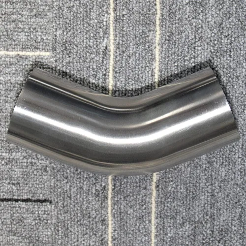Miniatura 9 de Codo de Acero Inoxidable de 1.77" con Curvatura Mandril de 45° - Pared 16GA/.065" - Patas 2" - Codo de Acero Inoxidable SS304 para Escape Modificado