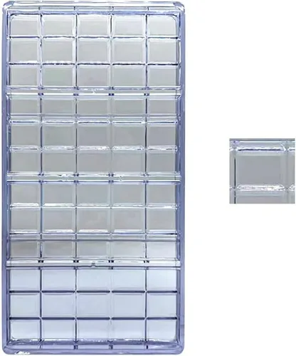 Miniatura 7 de Molde de chocolate para caramelos, molde para hacer 18 caramelos transparentes en forma de diamante, utilizado para decoración de pasteles caseros
