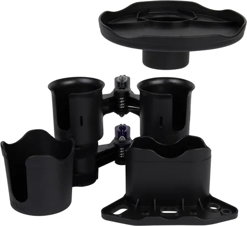 Miniatura 6 de ROBOCUP Plus, (Negro), Accesorio adicional XL extensión portavasos, mayor capacidad de bebida, perfecto para botes, carritos de golf, andadores