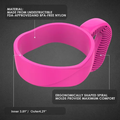 Miniatura 3 de El mango del vaso se adapta a vasos YETI de 30 onzas, vaso OZARK TRAIL, vaso Rambler (solo asa, taza no incluida) (rosa rojo)