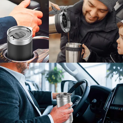 Miniatura 6 de Paquete de 2 tapas de repuesto para vasos YETI de 20 onzas, Lowball de 10 onzas y taza con popote de 25 onzas, cubierta de repuesto con interruptor