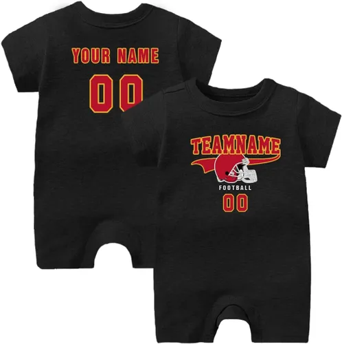 Miniatura 9 de Traje de fútbol personalizado para bebé, hace que tu bebé nombre y número de ropa de fútbol regalos