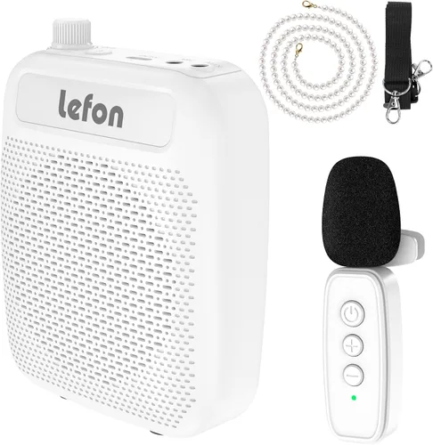 Miniatura 8 de TRELC Amplificador de Voz Inalámbrico con Micrófono Lavalier, Altavoz de Solapa Inalámbrico Portátil Recargable con Clip para Profesores, Reducción