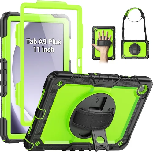 Miniatura 17 de SEYMAC Funda para Samsung Galaxy Tab A9+/ A9 Plus Funda de 11 pulgadas 2023 (SM-X210/X216/X218), de servicio pesado resistente a prueba de golpes