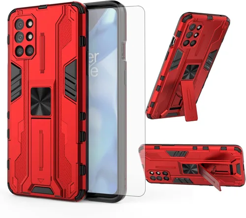 Miniatura 10 de Asuwish Funda para teléfono OnePlus 8T OnePlus8T Plus 9R 5G con protector de pantalla de vidrio templado y Slim Stand Cell One Plus8T5G On + 1 Plus