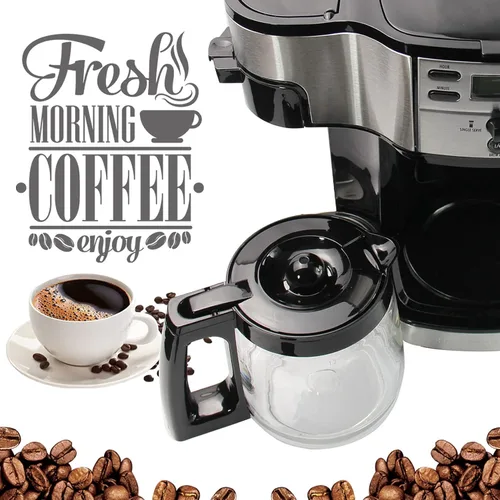 Miniatura 7 de Jarra de café de vidrio de repuesto de 12 tazas compatible con cafetera Hamilton Beach Flexbew, cafetera para 49980A, 49980Z, 49983, 49618, 46300