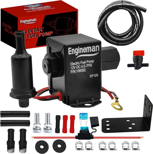 Miniatura 10 de Kit de bomba de combustible eléctrica universal de 12 V 3-6 PSI de baja presión con filtro de combustible de 6.56 pies 5/16 pulgadas ID de repuesto