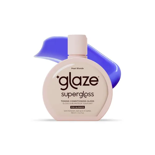 Glaze Supergloss - Brillo acondicionador de color, hidratante semipermanente para el brillo y brillo del cabello, máscara de depósito de color,