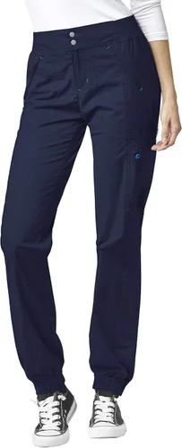 Miniatura 5 de WonderWink WonderFLEX - Camiseta curvada con cuello muesca para mujer 6208 y pantalón deportivo con cremallera tipo cargo 5908 (XS - 3XL)