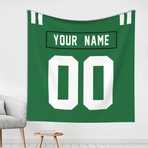 Miniatura 18 de Tapiz personalizado de fútbol americano personalizado con cualquier nombre, tapiz de 59 x 59 pulgadas, para colgar en la pared, gimnasio, deportes
