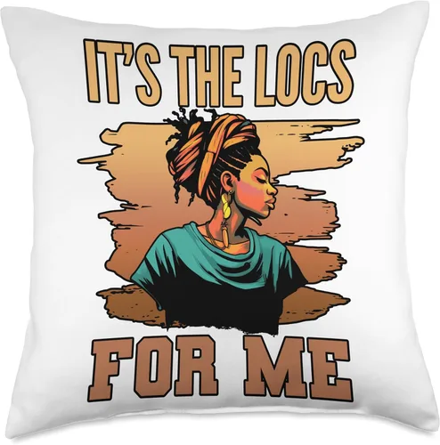 Miniatura 4 de Locs Afro Dreadlocks Love Natural Beauty Hair It's the Locs for Me Afro Hair - Almohada negra americana africana, 16 x 16 pulgadas, multicolor