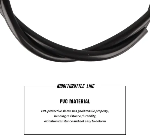 Miniatura 4 de NIBBI Cable de acelerador 93.5cm, repuesto universal para motocicleta de 36.8" cable de acelerador ajustable, para dirt bike pit bike YAMAHA
