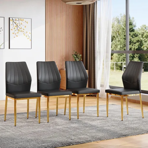 Miniatura 12 de Sillas De Comedor Juego de 4 Sillas De Comedor Juego de 4 Sillas De Comedor para Comedor, Juego de 4 Sillas De Comedor para Comedor, Cocina, Sala