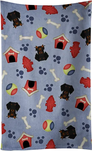 Miniatura 125 de Caroline's Treasures BB2654KTWL Dog House Collection Airedale - Toalla de cocina para invitados, toalla de baño decorativa para cara, té, paño