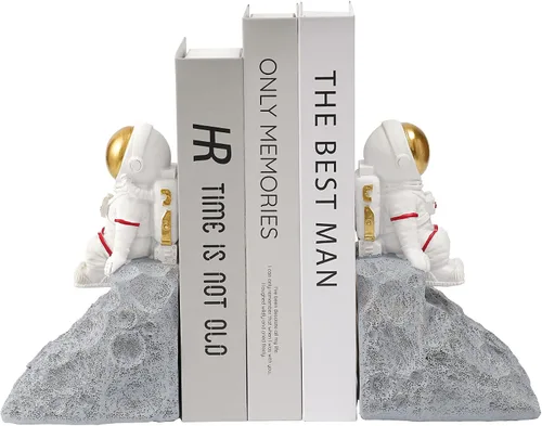 Miniatura 10 de Esculturas familiares de astronautas, familia de 3 figuras de astronautas, decoración de dormitorio con temática espacial, decoración de escritorio