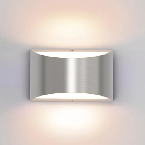 Miniatura 17 de Aipsun Aplique de pared de aluminio moderno LED para interiores, luces de pared interiores, 1 paquete, lámpara de montaje en pared con cable, luz