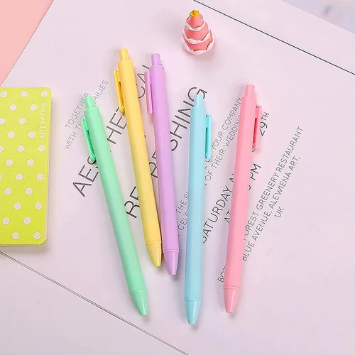 Miniatura 4 de 30 bolígrafos lindos de tinta negra, bolígrafos de gel Kawaii recargables y retráctiles para niños, escuela, oficina, niños, estudiantes