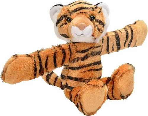 Miniatura 10 de Wild Republic Huggers - Juguete de peluche con diseño de gato atigrado, pulsera de palmada, animales de peluche, juguetes para niños, 8 pulgadas